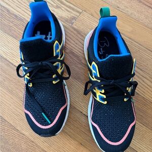 Kids Black and Blue Athletic Shoes
